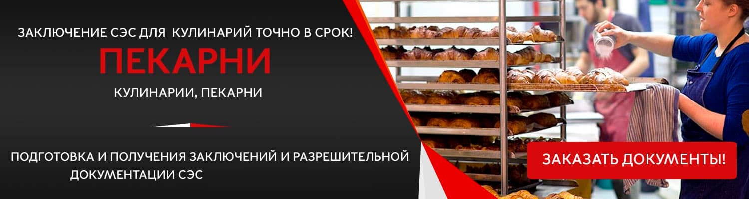 Документы для открытия пекарни в Ногинске
